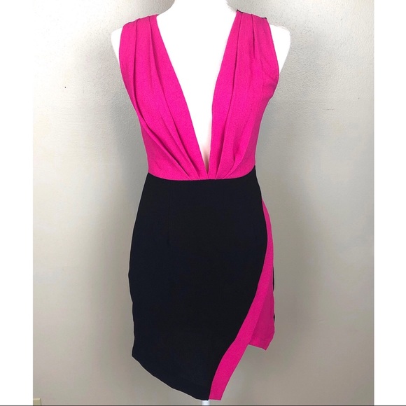 Truly Madly Deeply Dresses & Skirts - Truly Madly Deeply mini dress plunging neckline